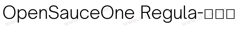 OpenSauceOne Regula字体转换